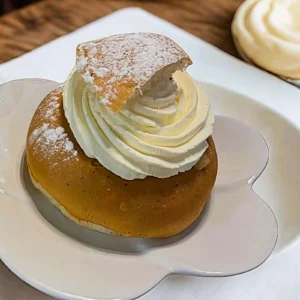 Klassisk lyxig semla från Eksjö Konditori i Gamla Stan