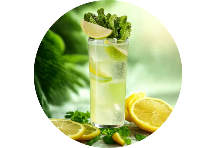 Piggelin Eksjö Konditori – En fantastisk och klargrön cocktail med melonlikör och lime i hjärtat av Eksjö