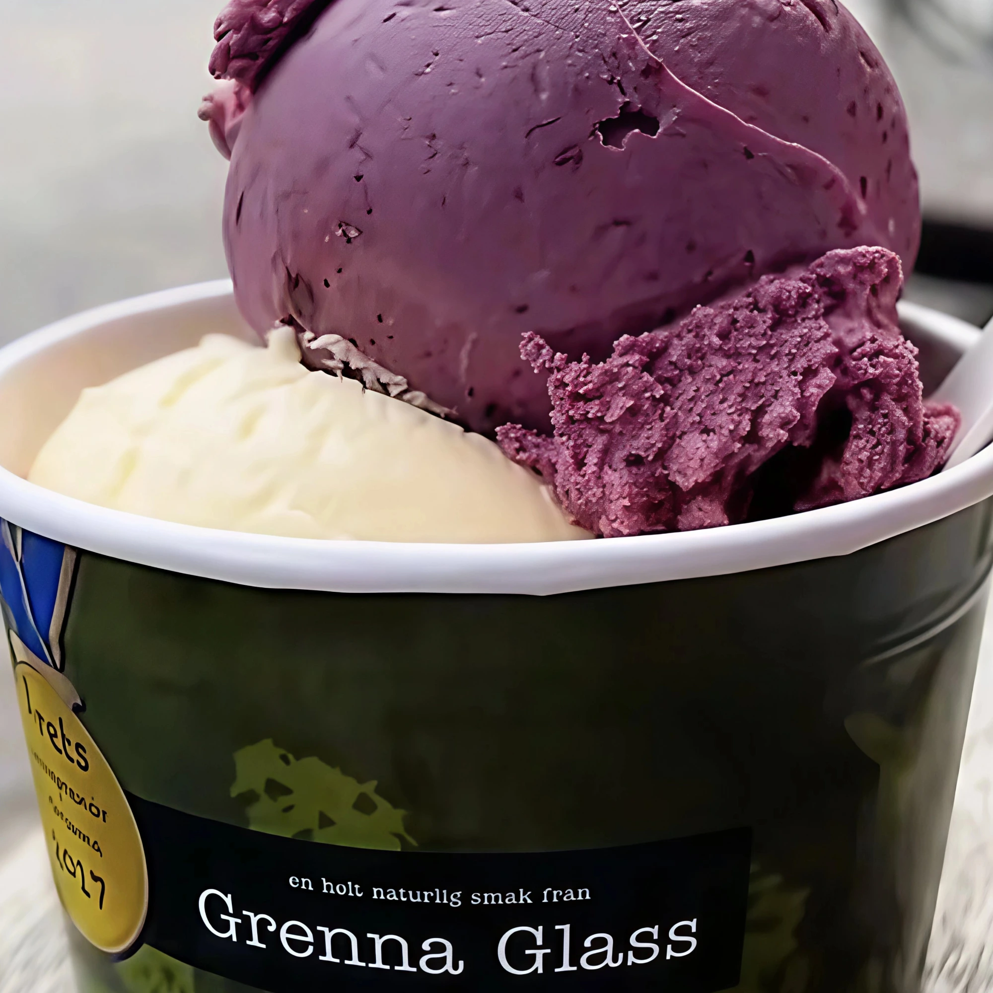 Fräsch grennaglass tillverkad i Gränna